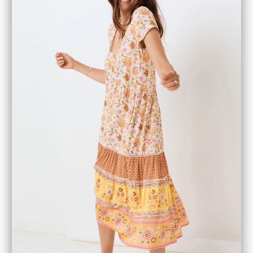 Spell and the Gypsy Women's Portobello Road Babydoll Floral Boho Midi Dress XXS